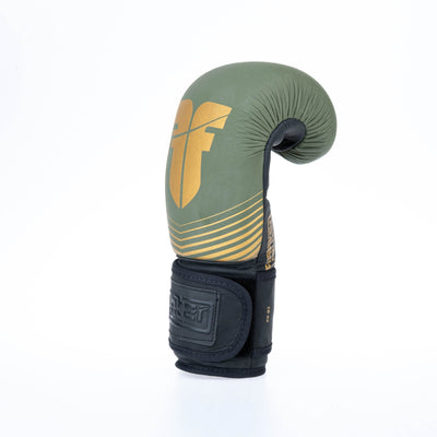 Gants de boxe Fighter SPLIT Stripes - kaki/or - Fighter Sport