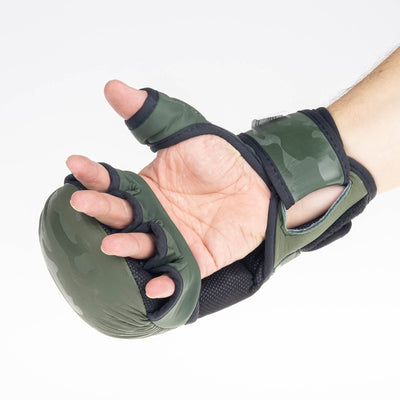 Gants d'entraînement MMA Fighter camouflage kaki - FMG-001CKH - Fighter Sport
