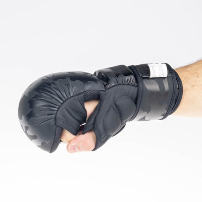 Gants d'entraînement MMA Fighter camouflage noir - FMG-001CBK - Fighter Sport