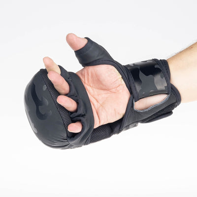 Gants d'entraînement MMA Fighter camouflage noir - FMG-001CBK - Fighter Sport