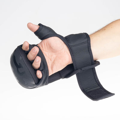 Gants d'entraînement MMA Fighter camouflage noir - FMG-001CBK - Fighter Sport