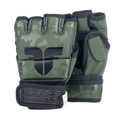 Gants de compétition Fighter MMA camouflage kaki - FMG-002CKH - Fighter Sport