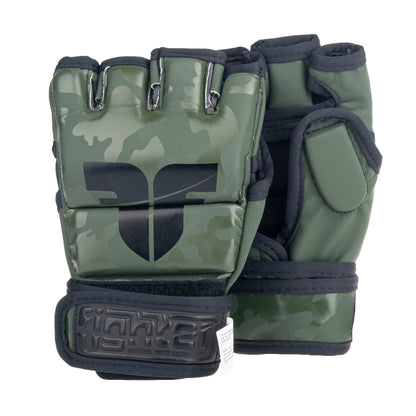 Gants de compétition Fighter MMA camouflage kaki - FMG-002CKH - Fighter Sport