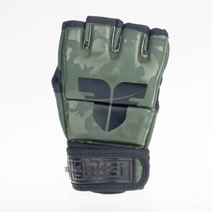 Gants de compétition Fighter MMA camouflage kaki - FMG-002CKH - Fighter Sport