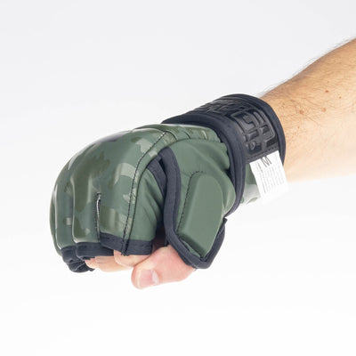 Gants de compétition Fighter MMA camouflage kaki - FMG-002CKH - Fighter Sport