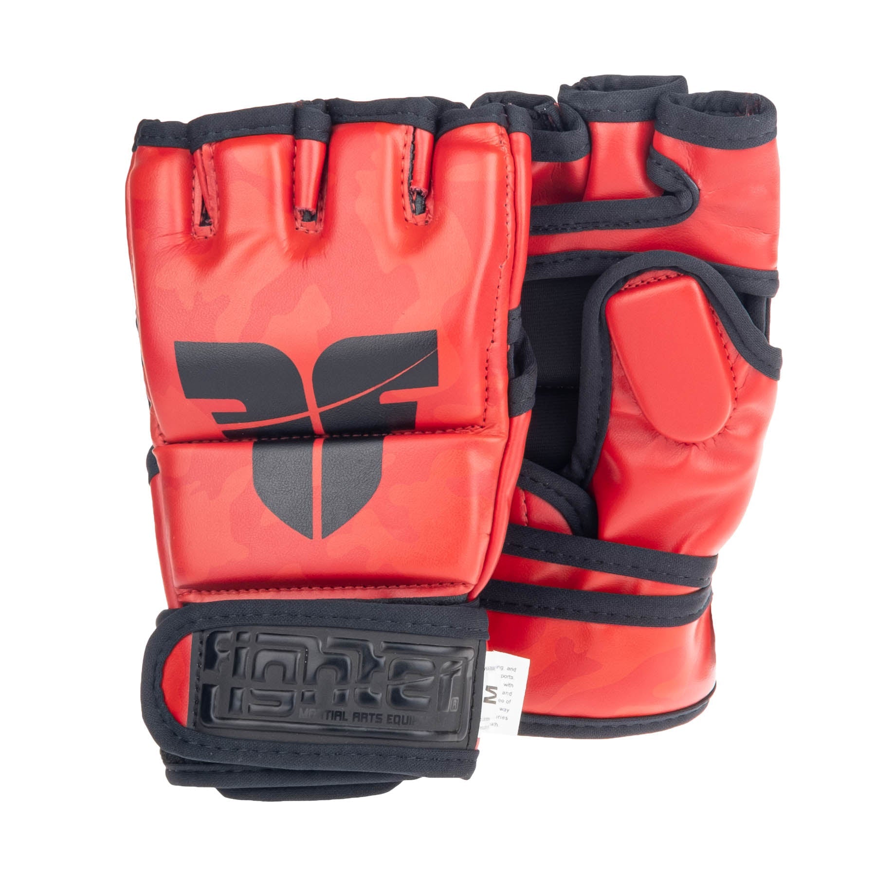 Gants de compétition Fighter MMA camouflage rouge - FMG-002CRD - Fighter Sport