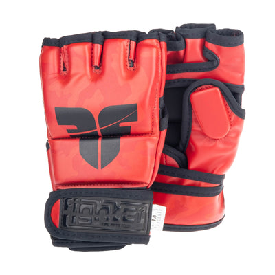 Gants de compétition Fighter MMA camouflage rouge - FMG-002CRD - Fighter Sport