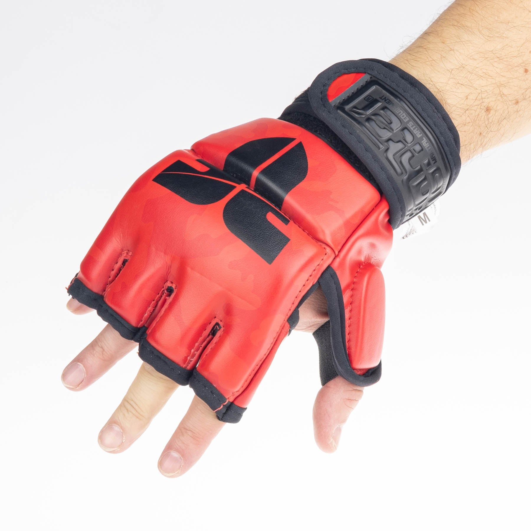 Gants de compétition Fighter MMA camouflage rouge - FMG-002CRD - Fighter Sport