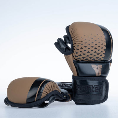 Gants de MMA Fighter Pro - noir/marron, FMGL-PRO-001 - Fighter Sport