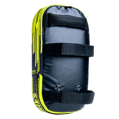 Bouclier de combat thaïlandais MAXI - Série Power - noir/jaune fluo - Fighter Sport