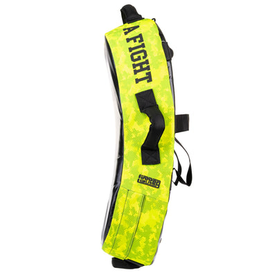 Bouclier de frappe Fighter MULTI GRIP "La vie est un combat" NEON Camo - FFKSH-37 - Fighter Sport