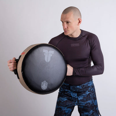 Bouclier Fighter Round Shield "Série tactique" vert armée - FKSH-17 - Fighter Sport