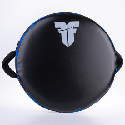 Bouclier rond Fighter "La vie est un combat" Camouflage bleu - FKSH-35 - Fighter Sport