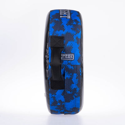 Bouclier rond Fighter "La vie est un combat" Camouflage bleu - FKSH-35 - Fighter Sport