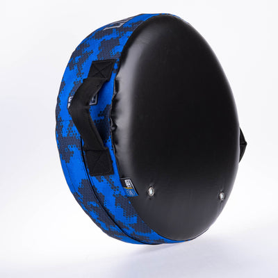 Bouclier rond Fighter "La vie est un combat" Camouflage bleu - FKSH-35 - Fighter Sport