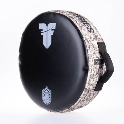 Bouclier rond Fighter "La vie est un combat" Camouflage désert - FKSH-34 - Fighter Sport