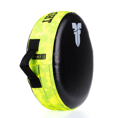 Bouclier rond Fighter "La vie est un combat" Camouflage néon - FKSH-38 - Fighter Sport