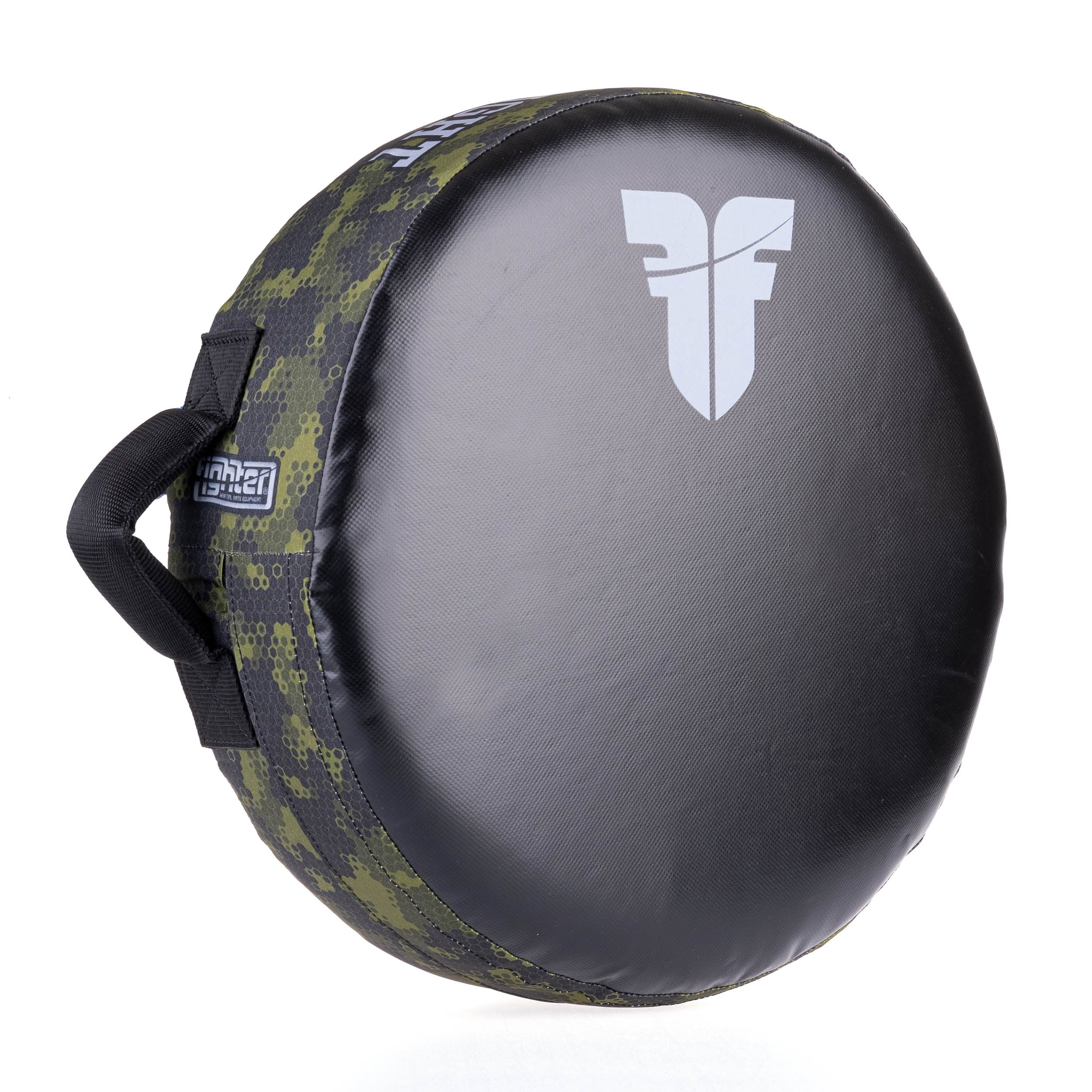 Bouclier rond Fighter "La vie est un combat" Camouflage vert - FKSH-31 - Fighter Sport
