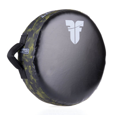 Bouclier rond Fighter "La vie est un combat" Camouflage vert - FKSH-31 - Fighter Sport
