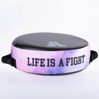 Bouclier rond Fighter "La vie est un combat" Rose - FKSH-36 - Fighter Sport