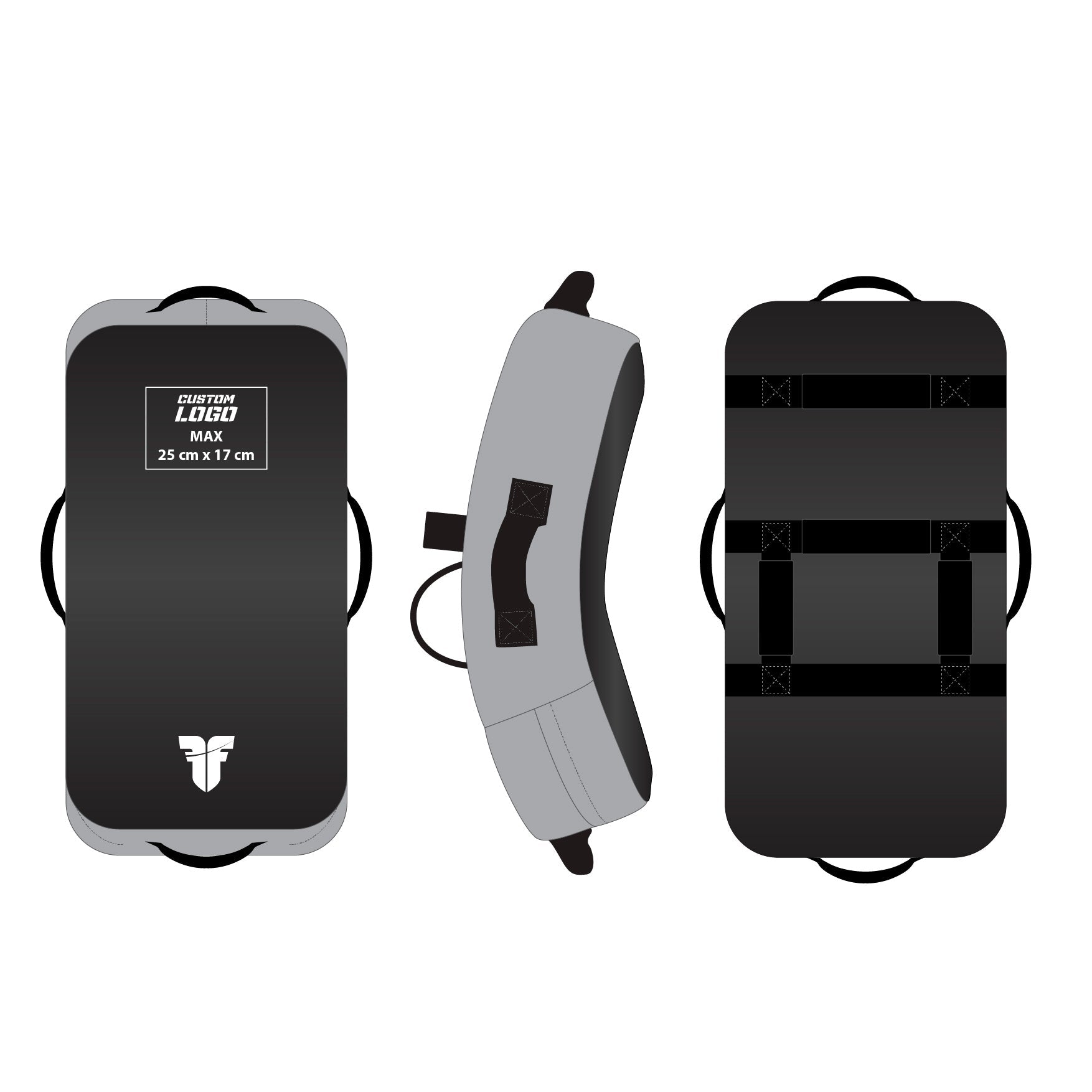 Bouclier de combat - MULTI GRIP - Logo personnalisé - Fighter Sport