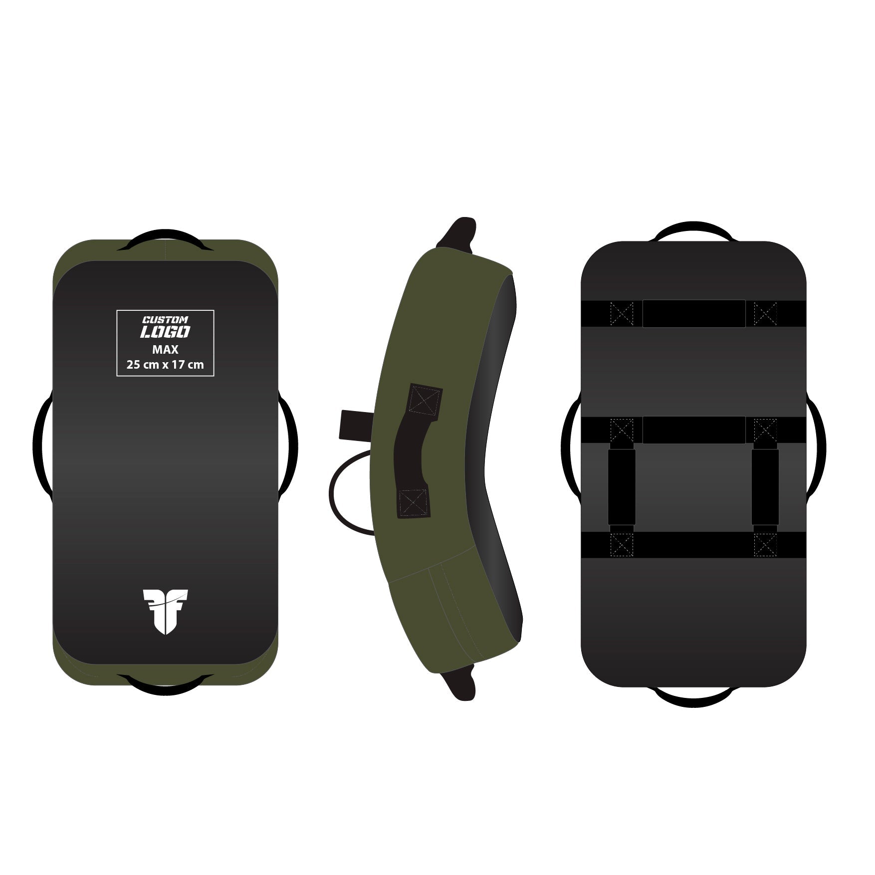 Bouclier de combat - MULTI GRIP - Logo personnalisé - Fighter Sport