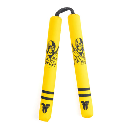 Nunchaku souple de combat - Ninja - jaune - Fighter Sport