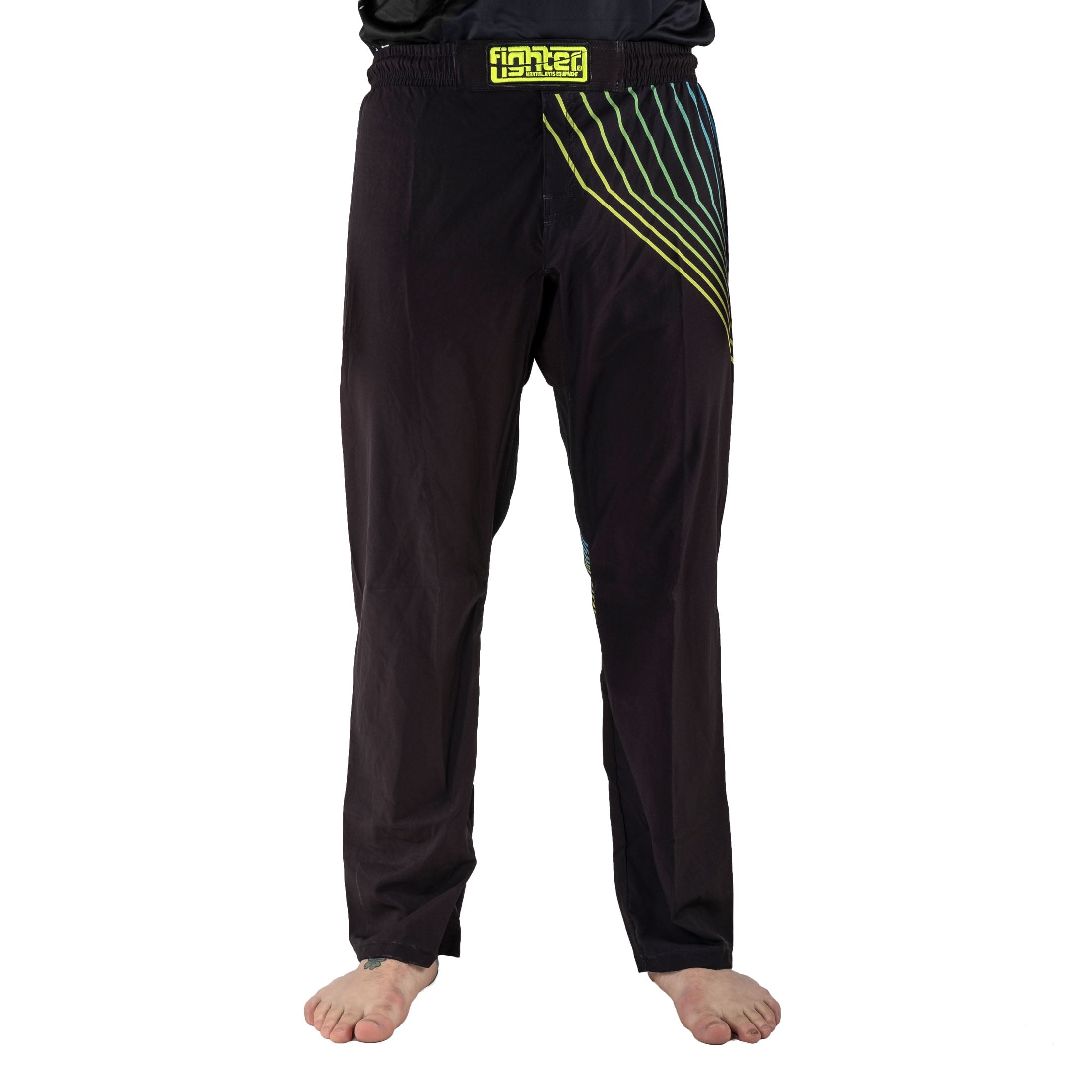Pantalon de combat FIGHT noir/arc-en-ciel - FF-P004B - Fighter Sport
