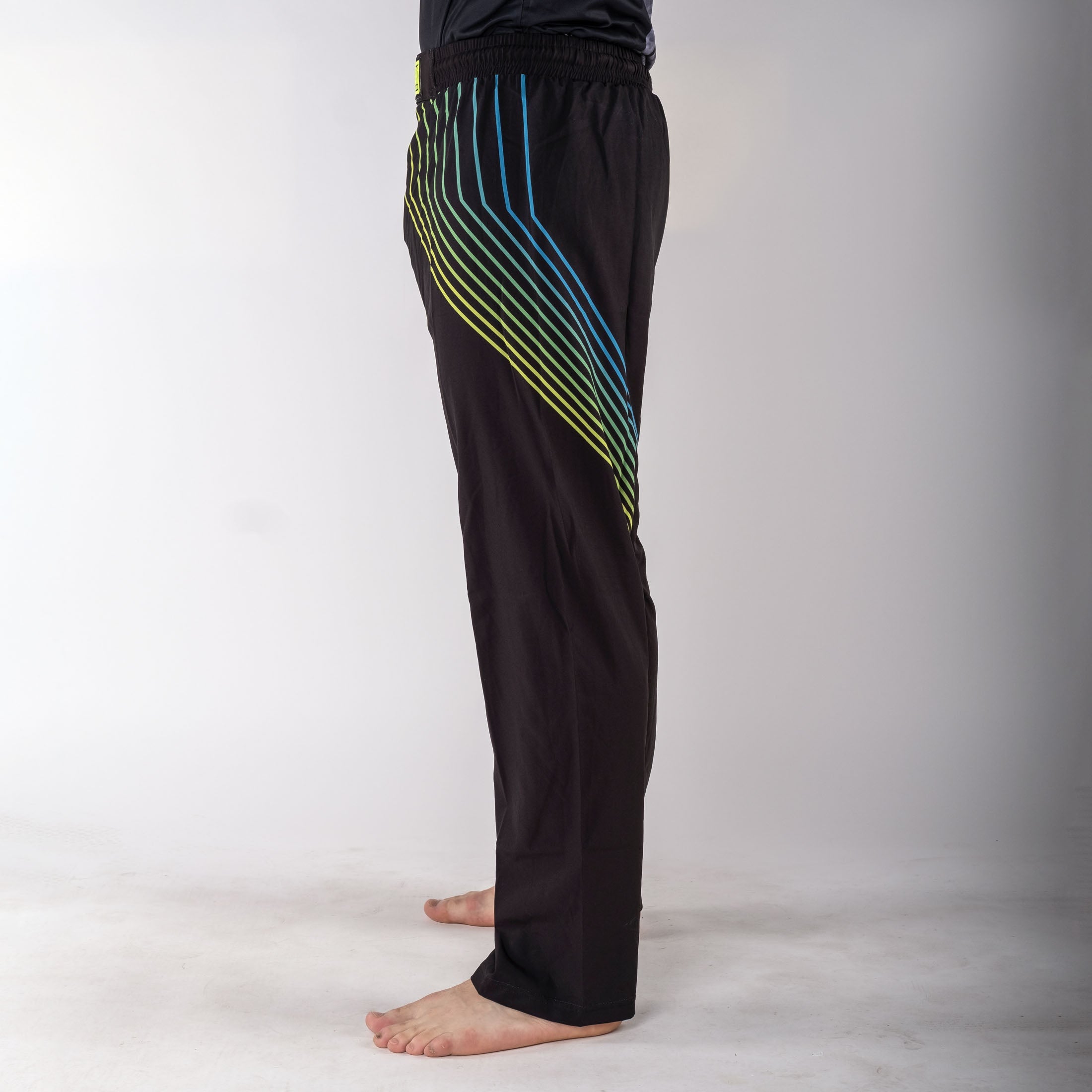 Pantalon de combat FIGHT noir/arc-en-ciel - FF-P004B - Fighter Sport