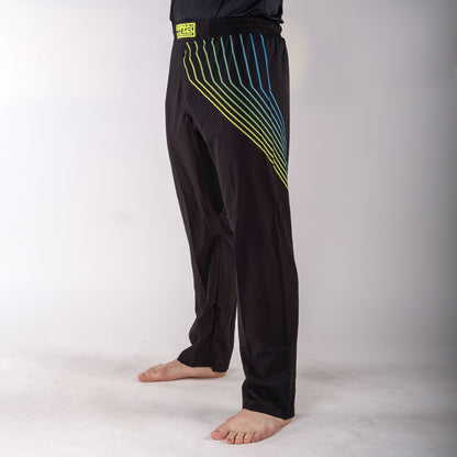 Pantalon de combat FIGHT noir/arc-en-ciel - FF-P004B - Fighter Sport