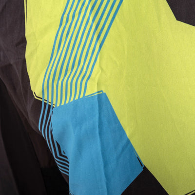Pantalon de combat FIGHT noir/bleu/vert - FF-P003BBY - Fighter Sport
