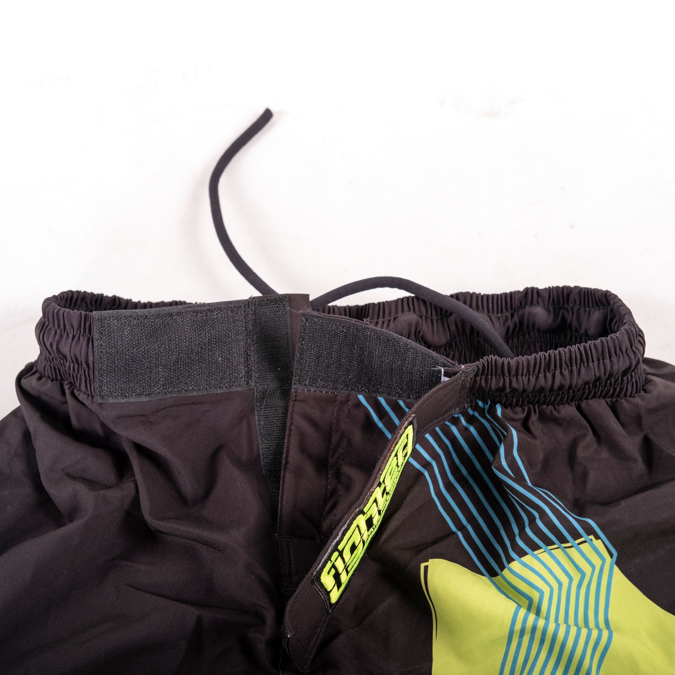 Pantalon de combat FIGHT noir/bleu/vert - FF-P003BBY - Fighter Sport