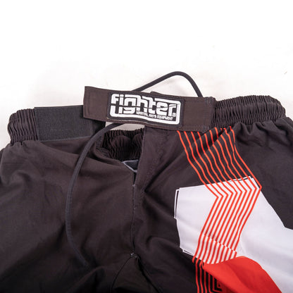 Pantalon de combat FIGHT noir/rouge - FF-P002BRW - Fighter Sport