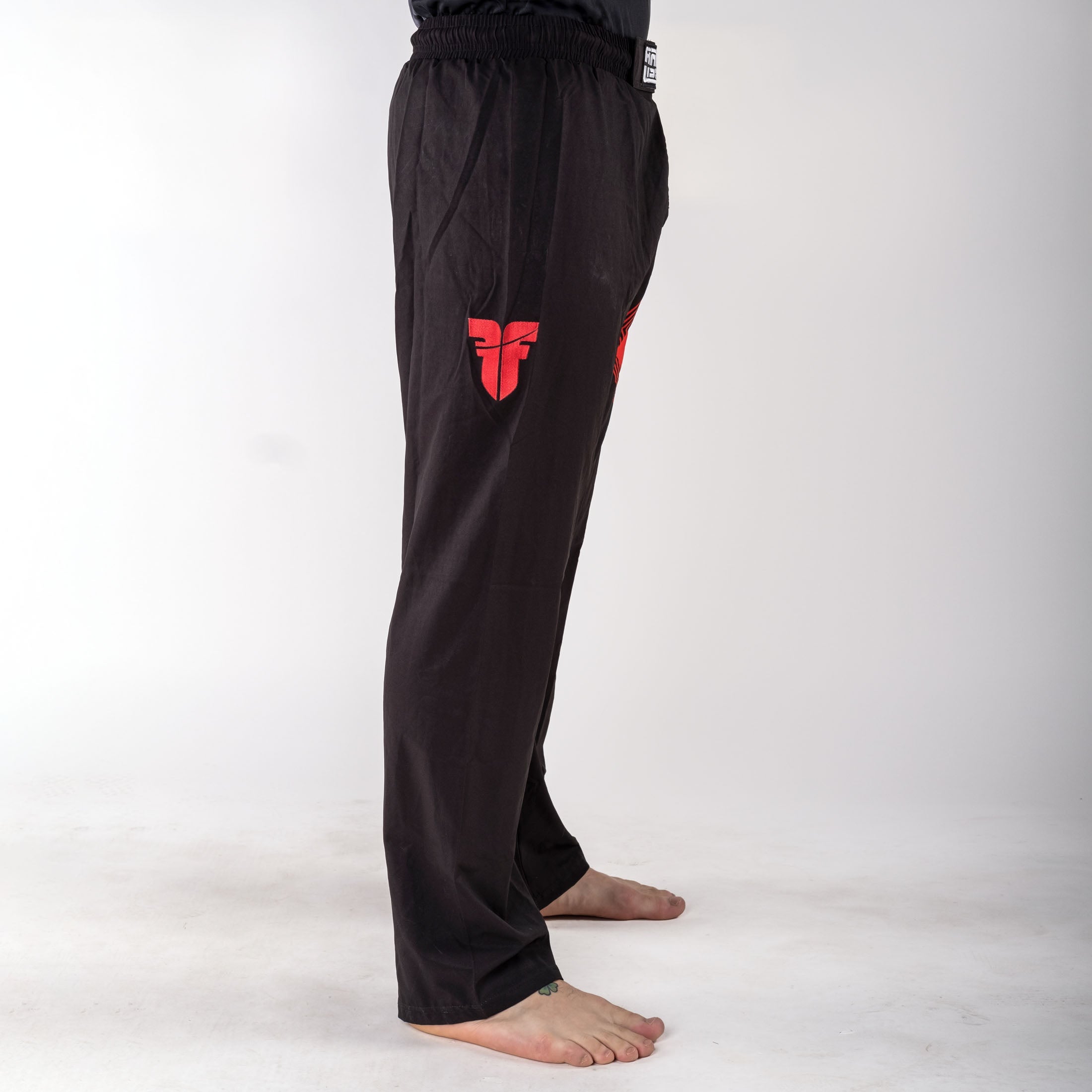 Pantalon de combat FIGHT noir/rouge - FF-P002BRW - Fighter Sport