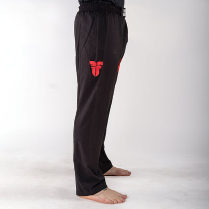 Pantalon de combat FIGHT noir/rouge - FF-P002BRW - Fighter Sport