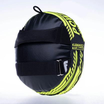 Cible ronde Fighter Round Shield Power Series - noir/jaune fluo - Fighter Sport