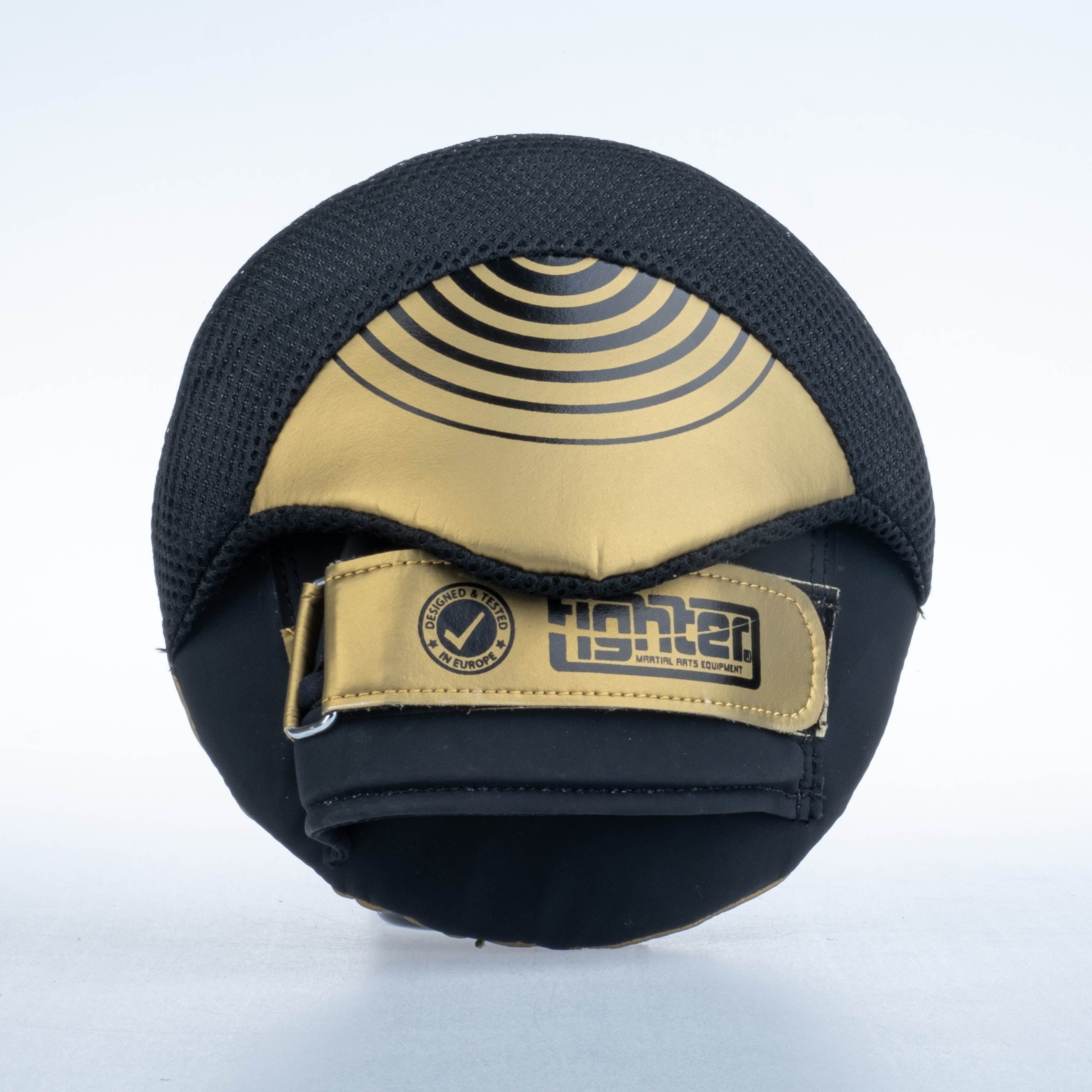 Cible Fighter Round Pro Small noir/or - FSMPR-001-BG - Fighter Sport