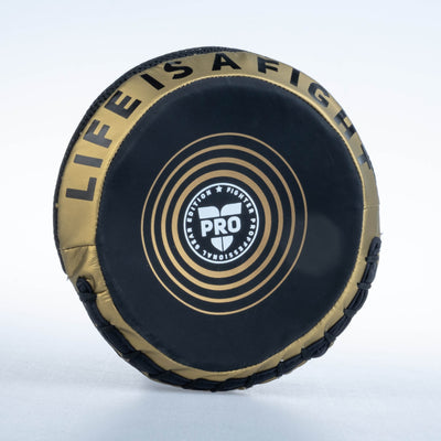 Cible Fighter Round Pro Small noir/or - FSMPR-001-BG - Fighter Sport