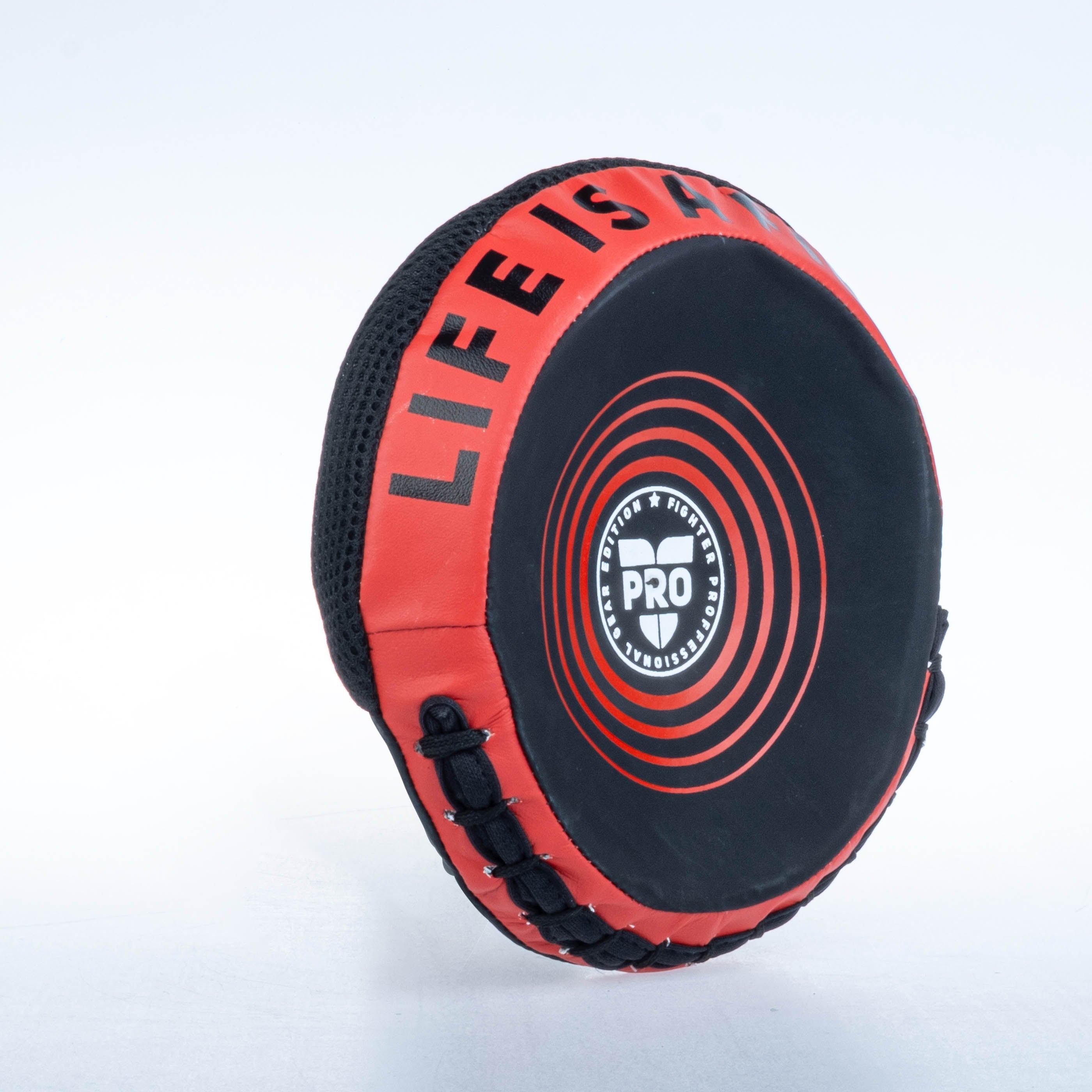 Cible Fighter Round Shield Pro Small noir/rouge - FSMPR-001-RB - Fighter Sport