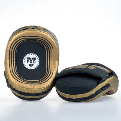 Petit Bouclier ovale Fighter Pro noir/doré - FSMPR-002-BG - Fighter Sport