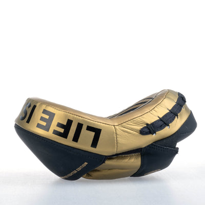 Petit Bouclier ovale Fighter Pro noir/doré - FSMPR-002-BG - Fighter Sport
