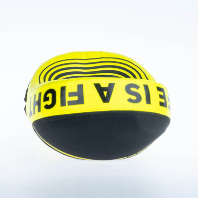 Petit Bouclier ovale Fighter Pro noir/jaune fluo -FSMPR-002-NB - Fighter Sport