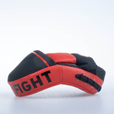 Petit Bouclier ovale Fighter Pro noir/rouge - FSMPR-002-RB - Fighter Sport