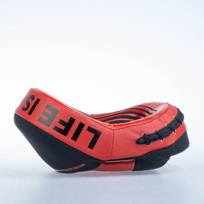 Petit Bouclier ovale Fighter Pro noir/rouge - FSMPR-002-RB - Fighter Sport