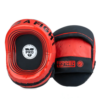 Petit Bouclier ovale Fighter Pro noir/rouge - FSMPR-002-RB - Fighter Sport