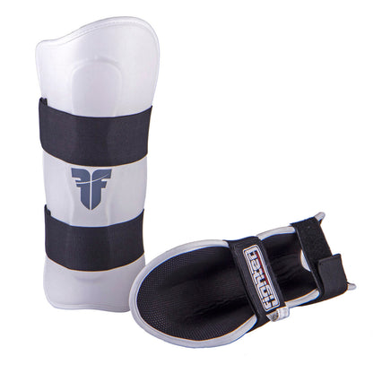 Protège-tibias Fighter Ergo - blanc, FSG-001W - Fighter Sport