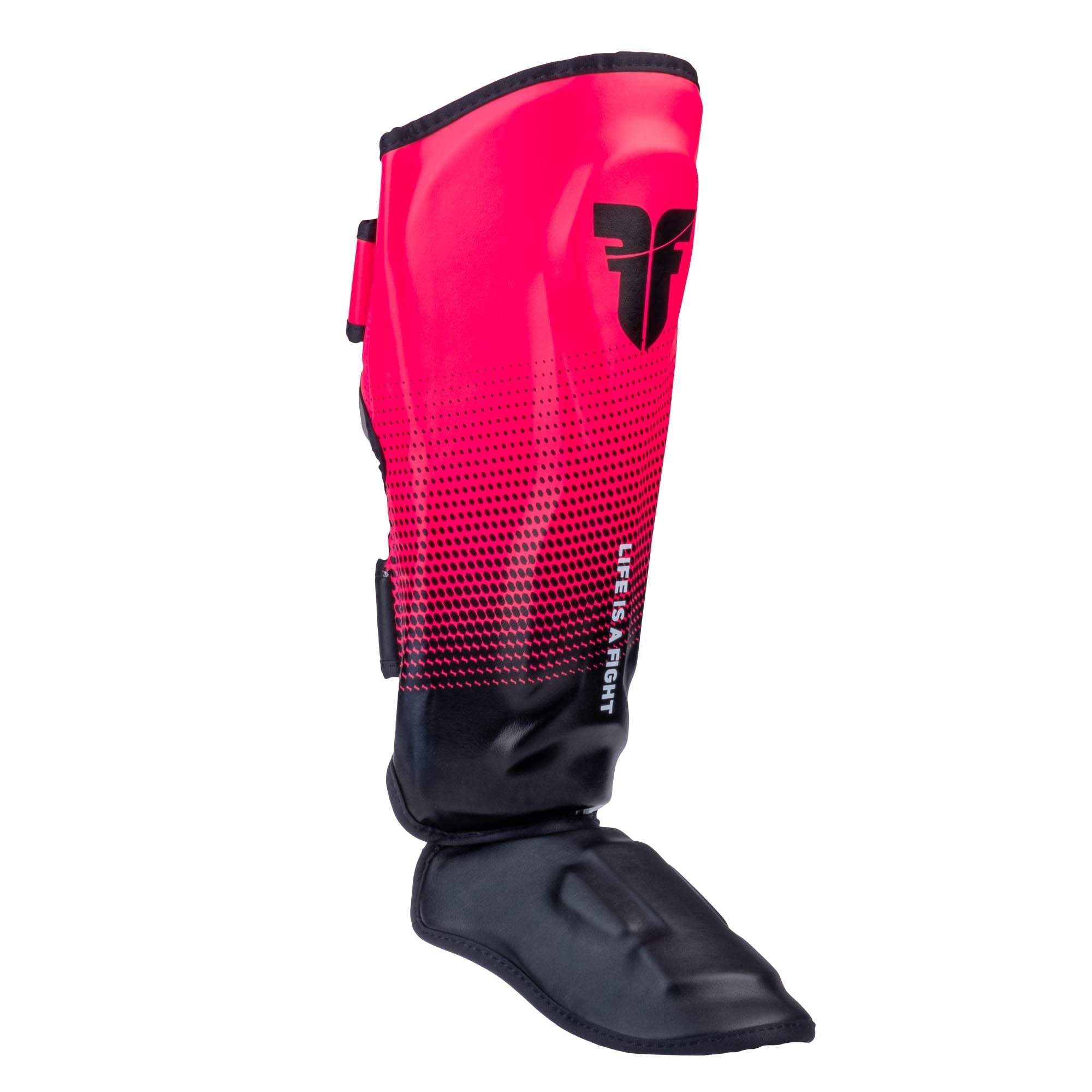 Protège-tibias Fighter Thai Ergo noir/rose - FSG-004-TRP-0702 - Fighter Sport