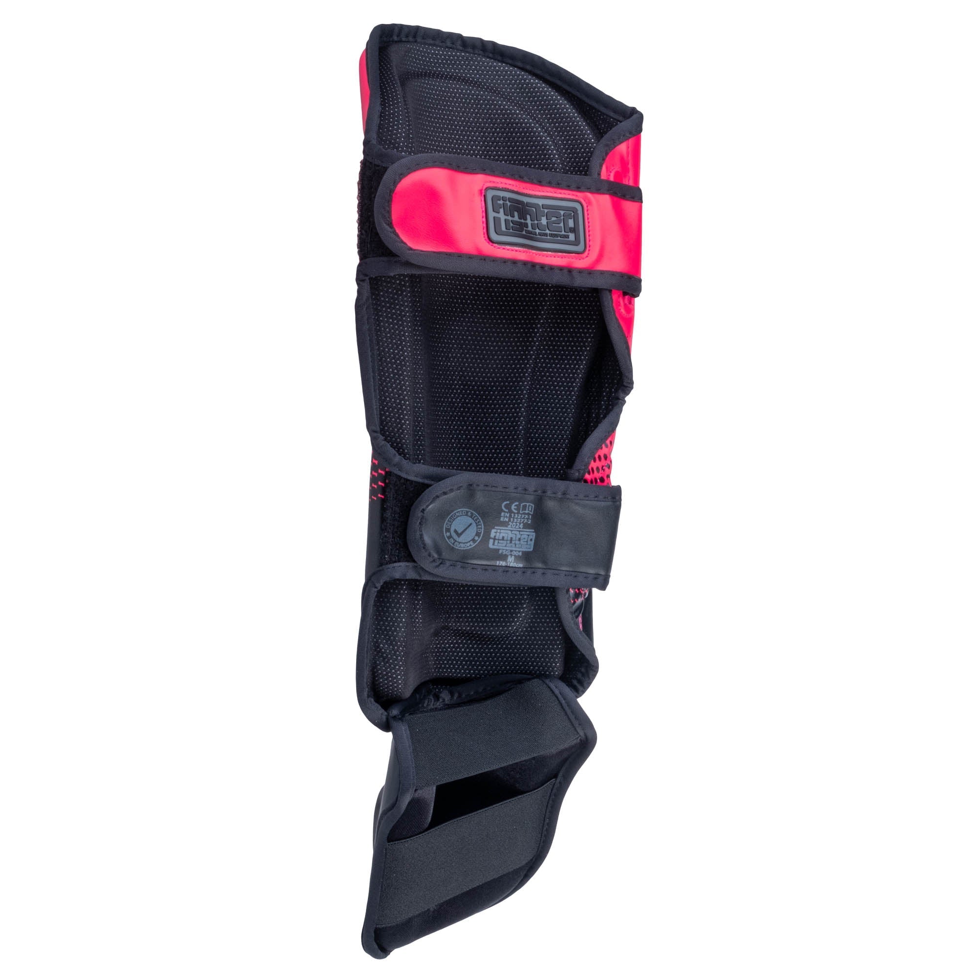 Protège-tibias Fighter Thai Ergo noir/rose - FSG-004-TRP-0702 - Fighter Sport