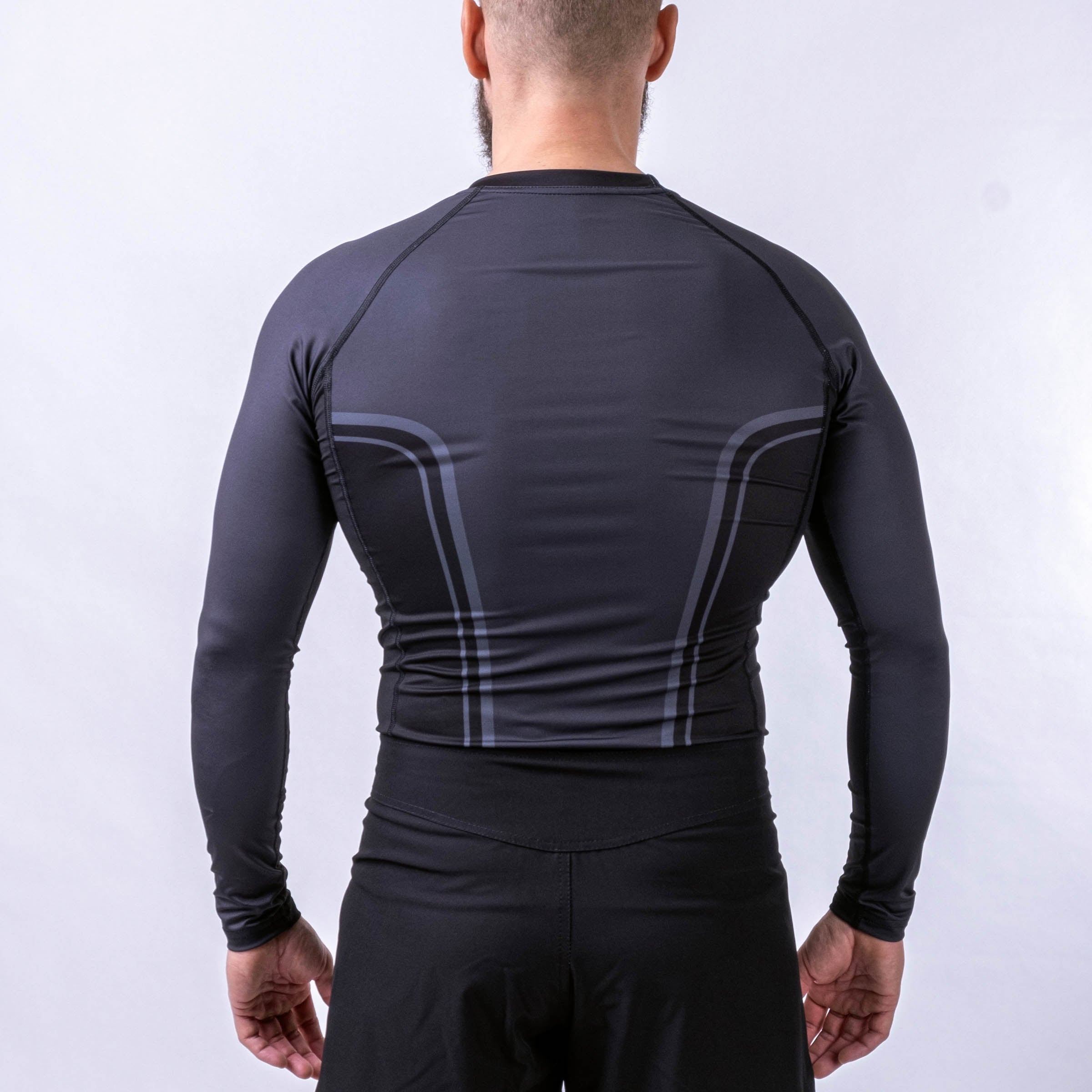 Tee-shirt Rashguard Fighter Lines noir - FRSG-LN - Fighter Sport