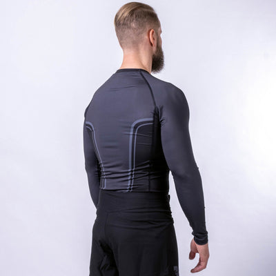 Tee-shirt Rashguard Fighter Lines noir - FRSG-LN - Fighter Sport